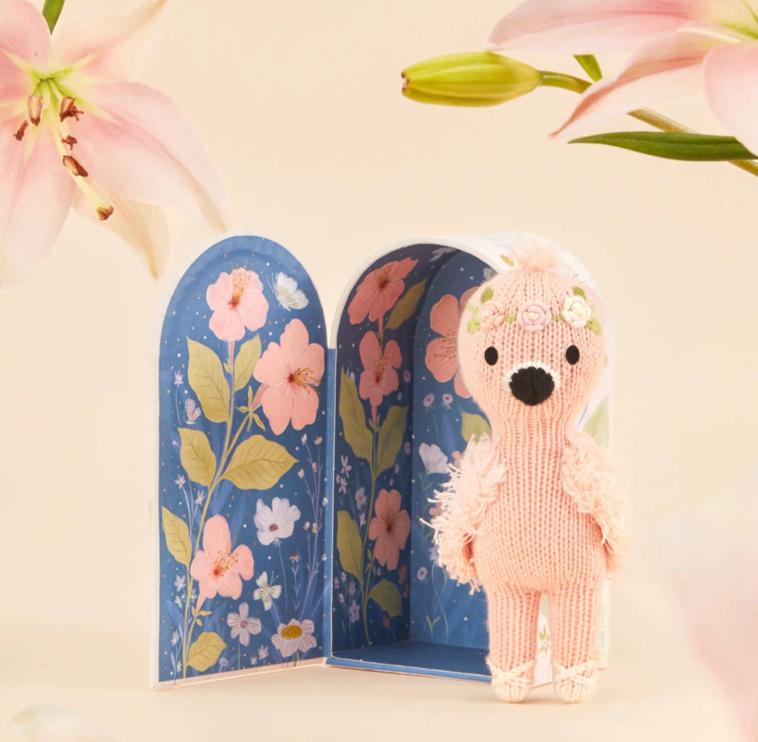Tiny Penelope the Flamingo by cuddle + kind
