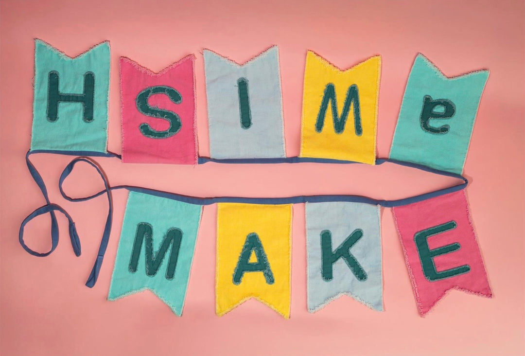 Make A Wish Textile Banner, Raggy Applique