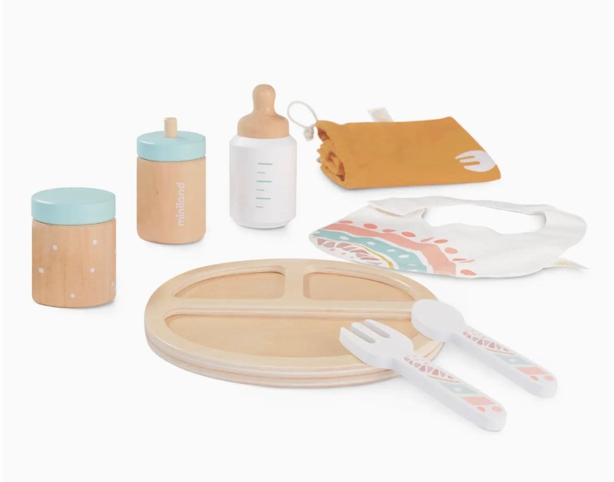 Doll Wooden Feeding Set