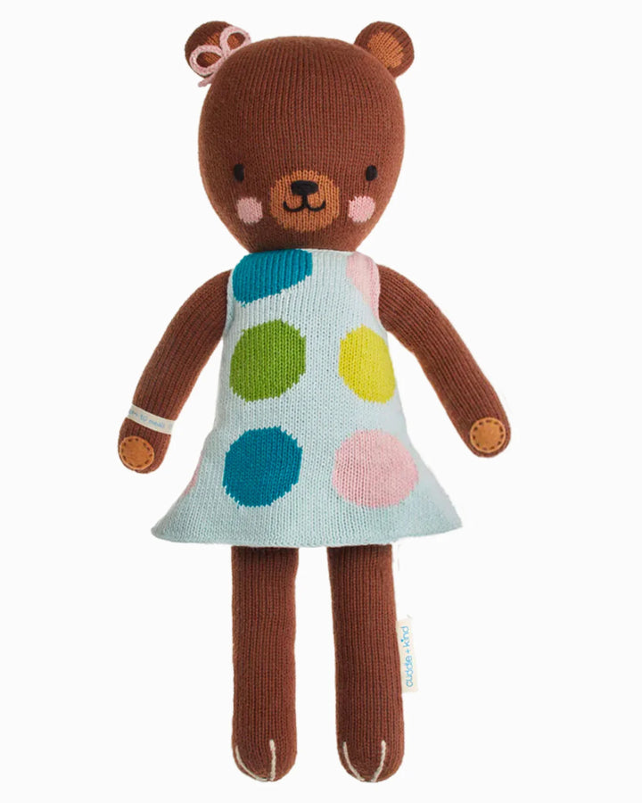 Little Ivy the Brown Bear by Cuddle+Kind: Handmade Dolls