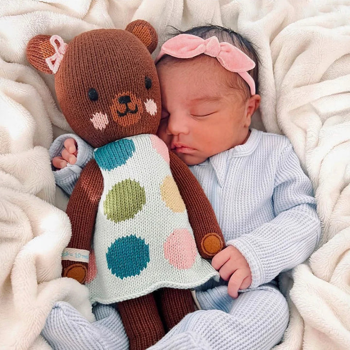 Little Ivy the Brown Bear by Cuddle+Kind: Handmade Dolls