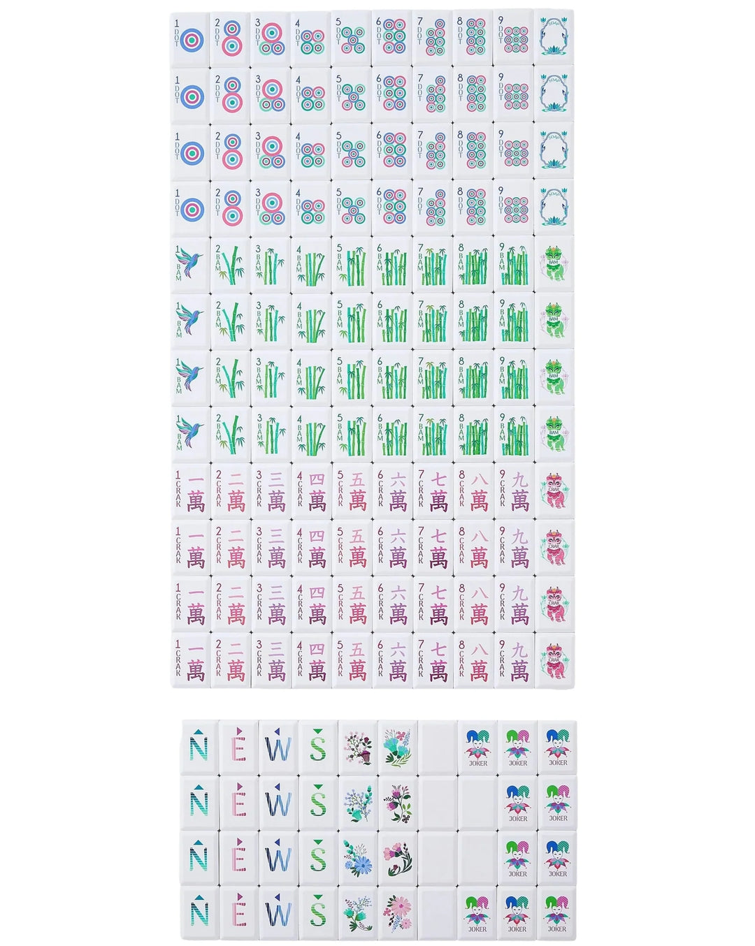 Jardin Debutante Mahjong Tiles by Oh My Mahjong