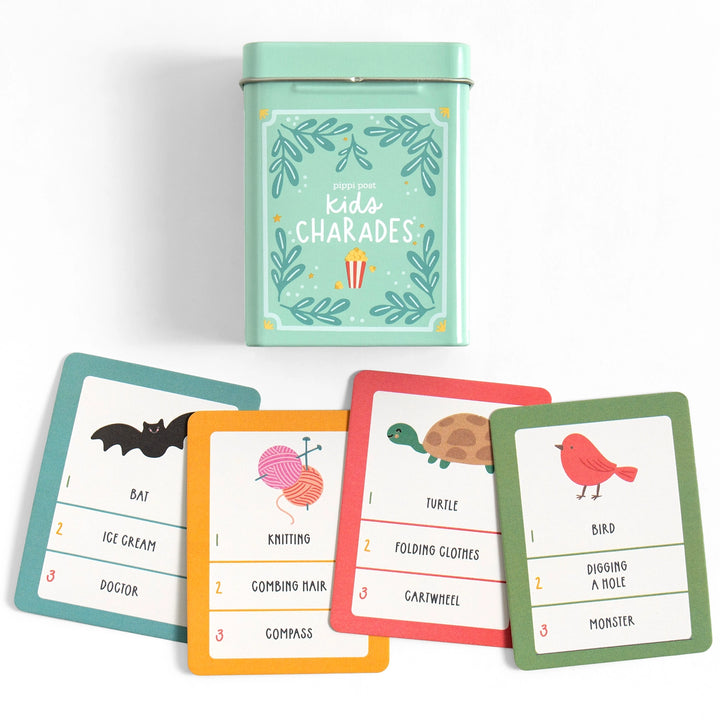 Kids Charades Cards in Tin