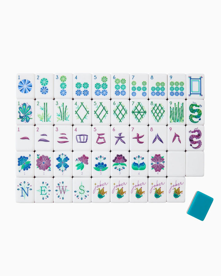 Lagoon Mahjong Tiles by Oh My Mahjong