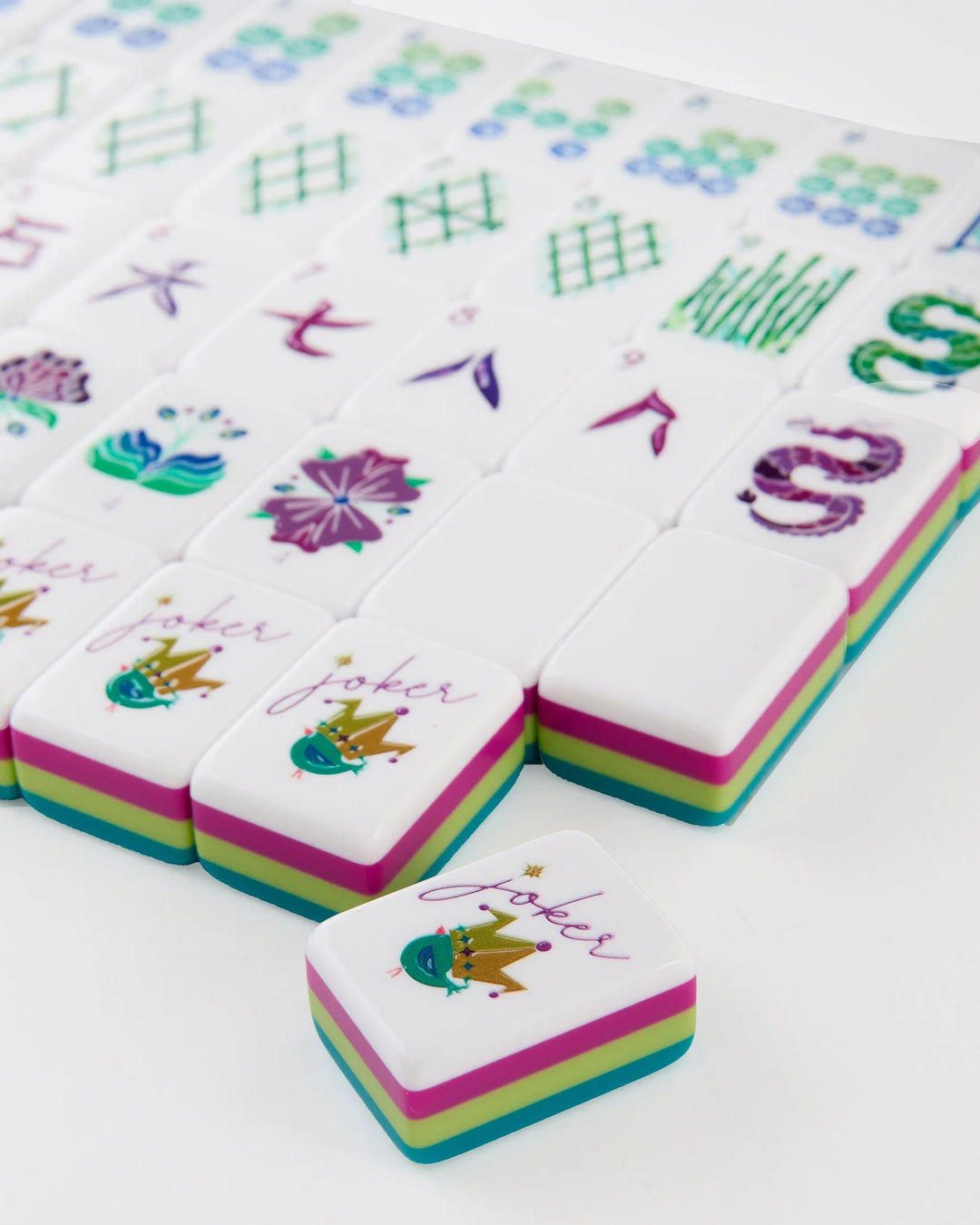 Lagoon Mahjong Tiles by Oh My Mahjong