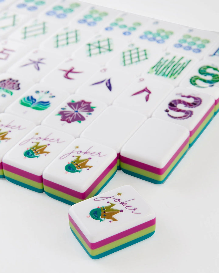 Lagoon Mahjong Tiles by Oh My Mahjong