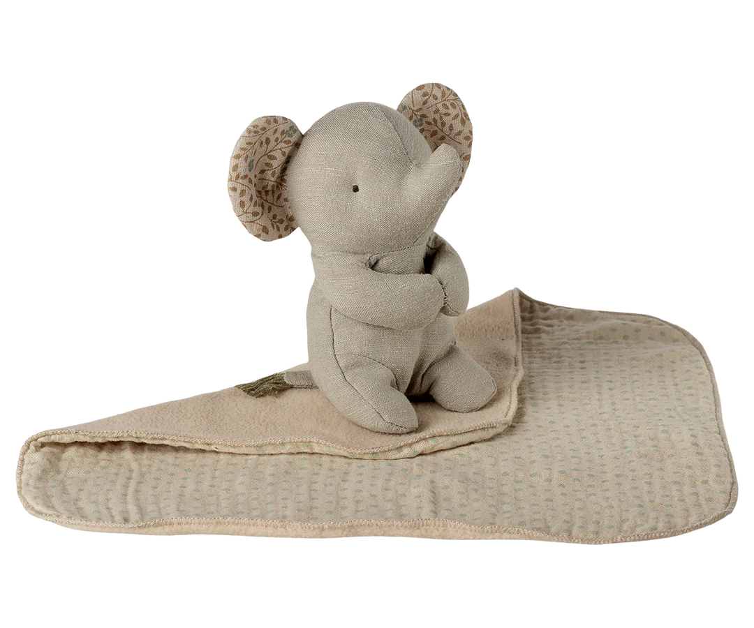 Lullaby Friends, Elephant, Mini - Iron Grey by Maileg