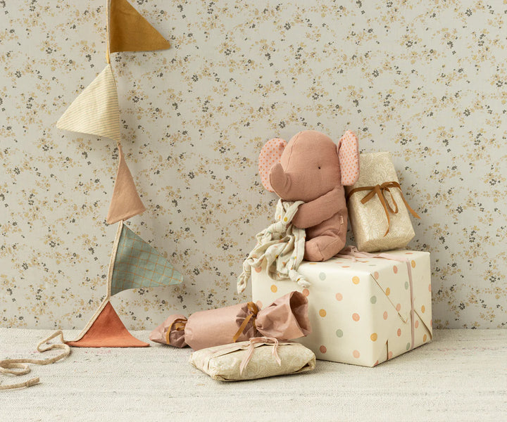 Lullaby Friends, Elephant - Old Rose by Maileg
