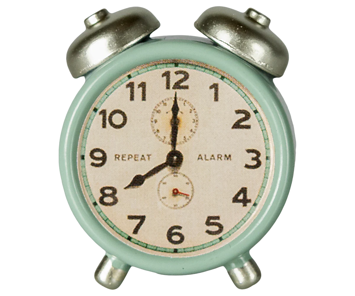 Maileg Alarm Clock for Mouse (Mint)