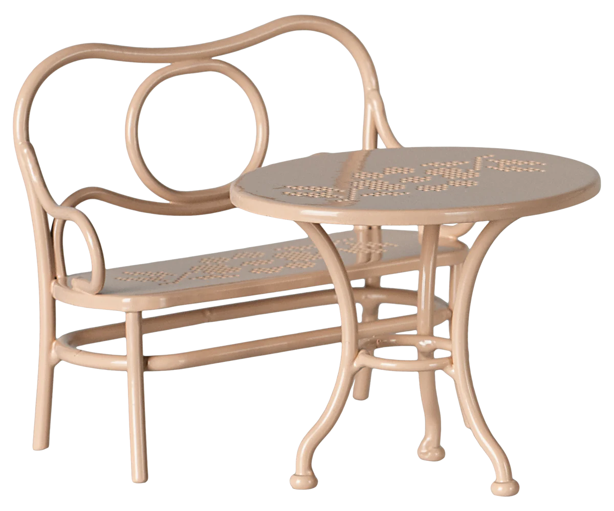 Maileg Mouse Café Set - Big (Pale Pink)