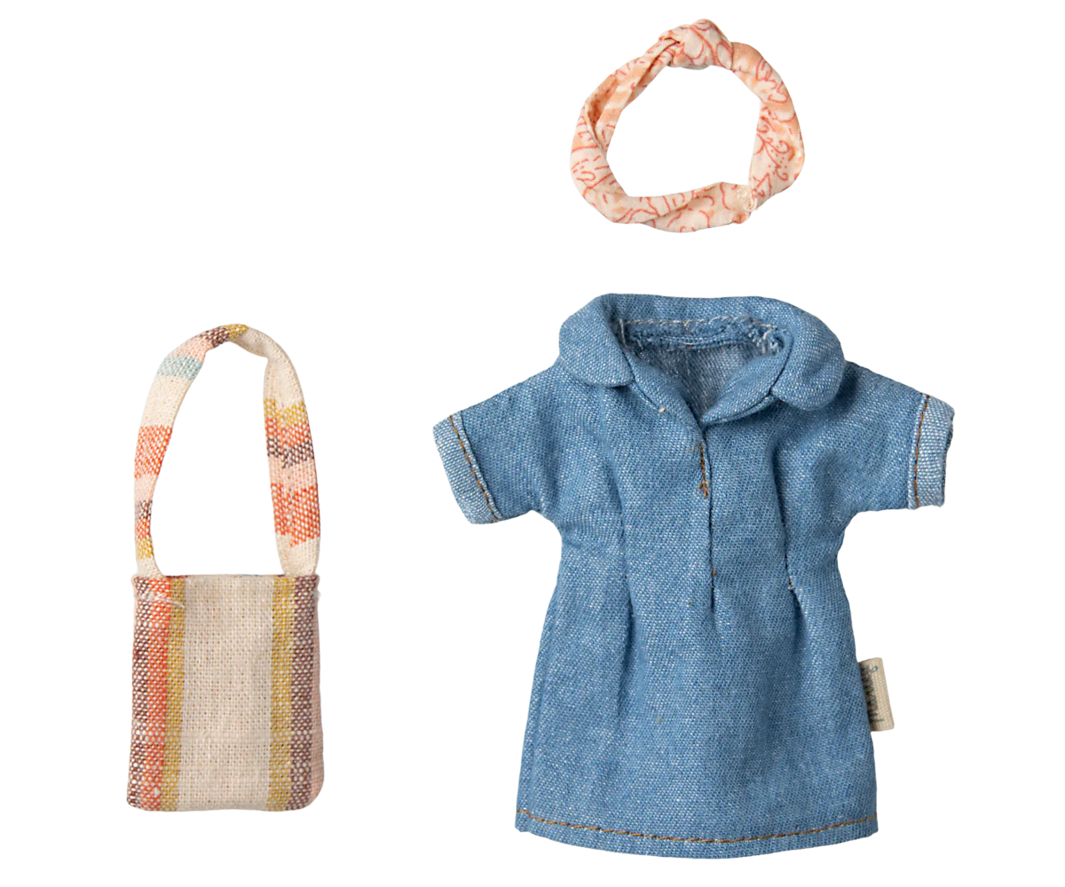 Malieg Denim Dress and Bag for Mum Mouse