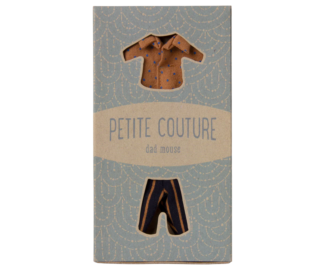 Maileg Shirt and Striped Pants for Dad Mouse