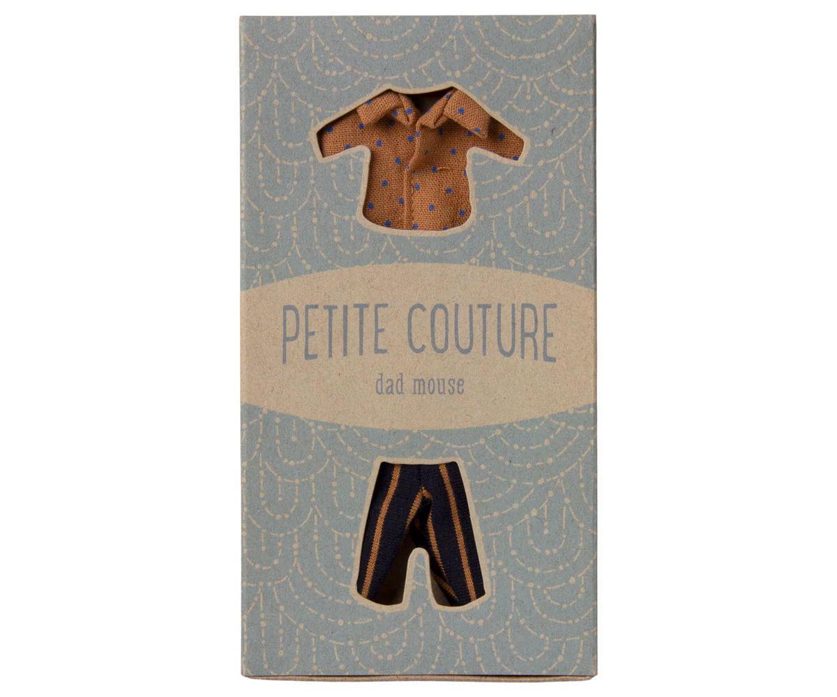 Maileg Shirt and Striped Pants for Dad Mouse