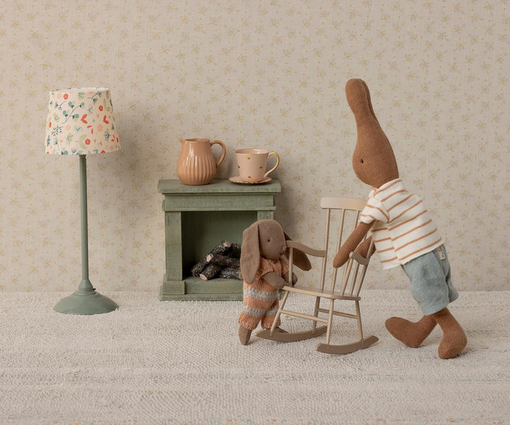 Bunny, Micro - Brown - Dusty Rose Knitted Suit by Maileg
