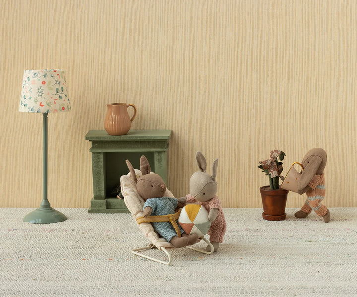 Bunny, Micro - Brown - Dusty Rose Knitted Suit by Maileg