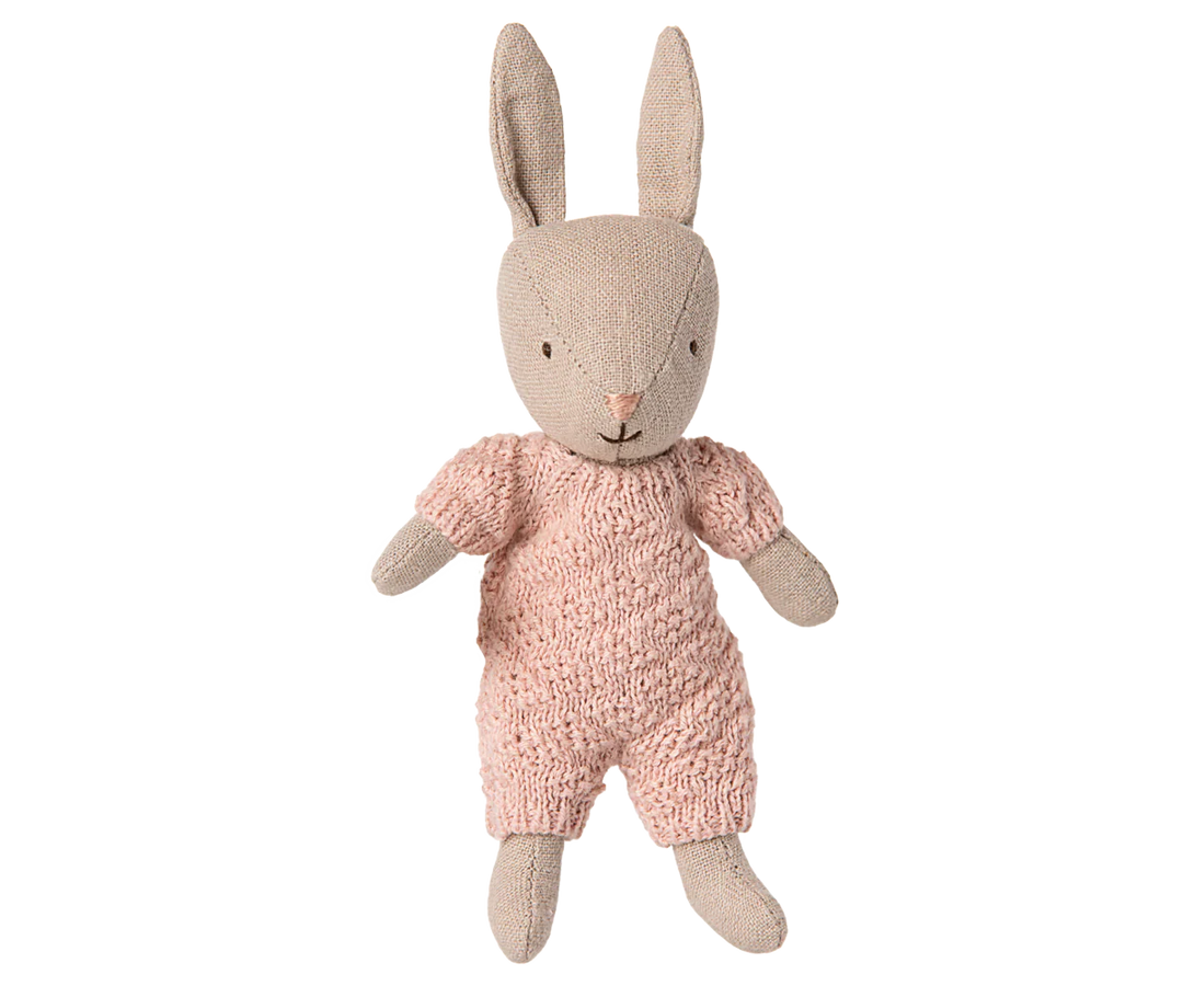 Rabbit, Micro - Sand - Rose Knitted Suit by Maileg