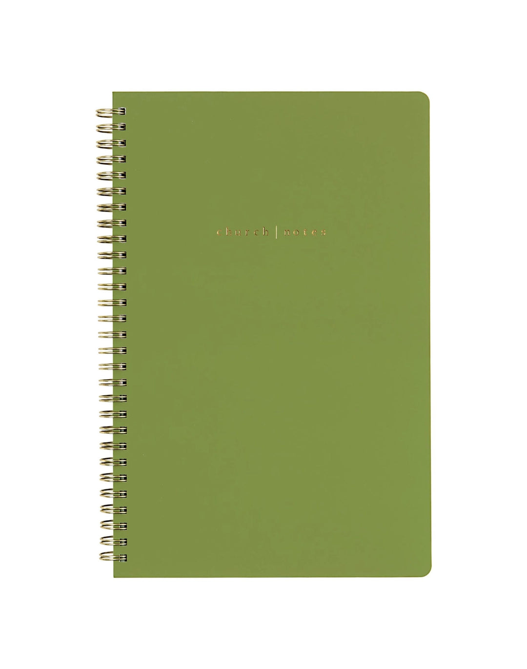 Church Notes Olive Notebook with Maps