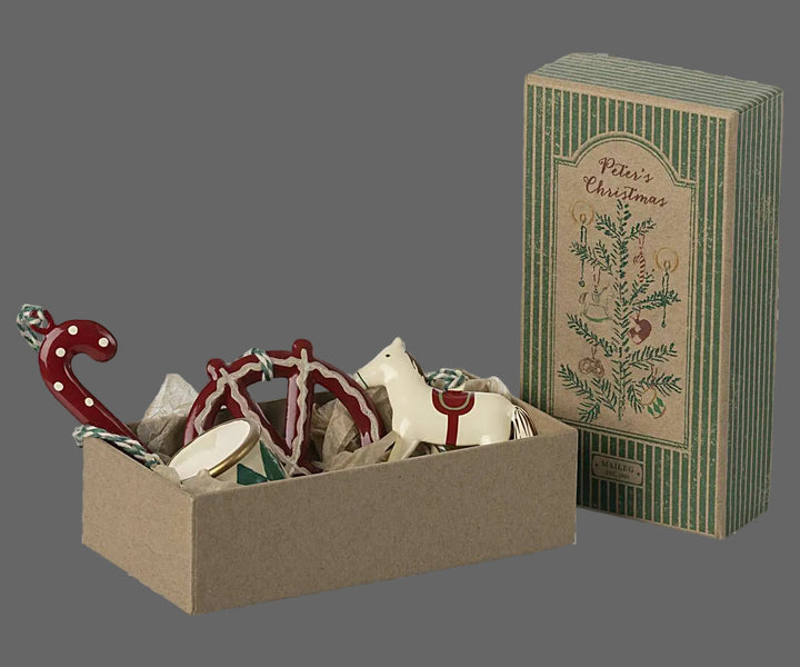 Maileg Metal Ornament Set, Peter&