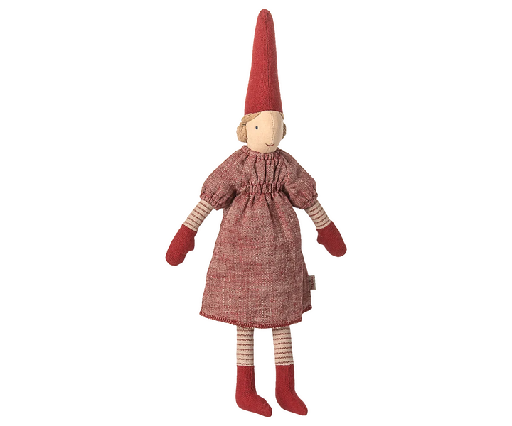Maileg Pixy, Size 2 Girl - Red Dress