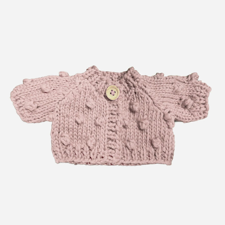 Plush Toy Clothing, Blush Popcorn Cardigan