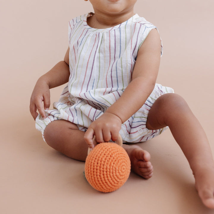 Orange Pumpkin Rattle Teether