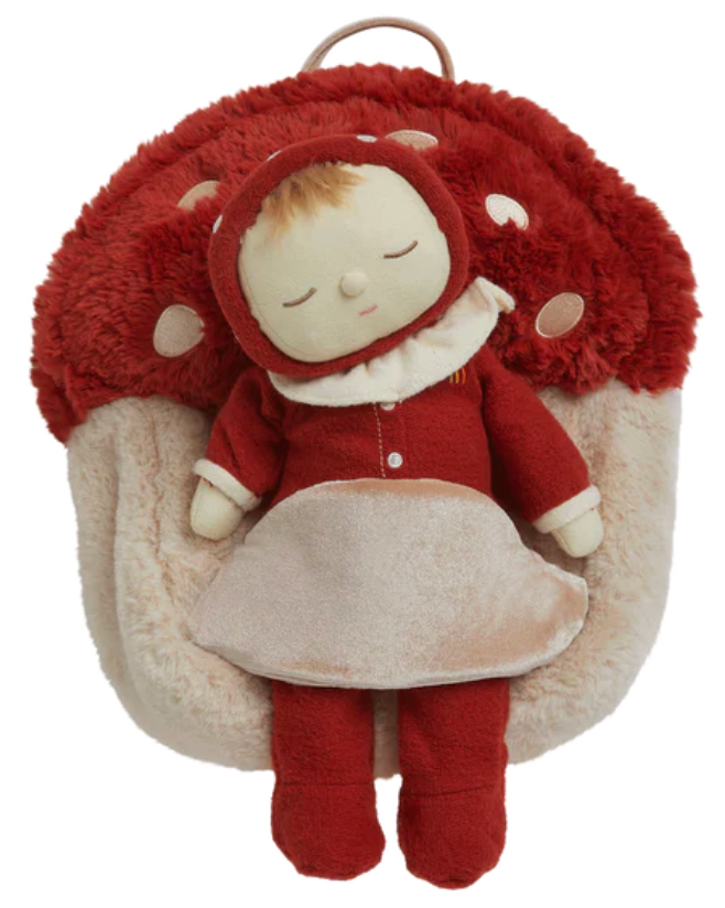 Hopalong Mushroom Backpack - Red