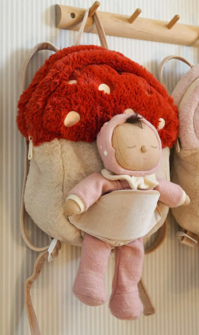 Hopalong Mushroom Backpack - Red