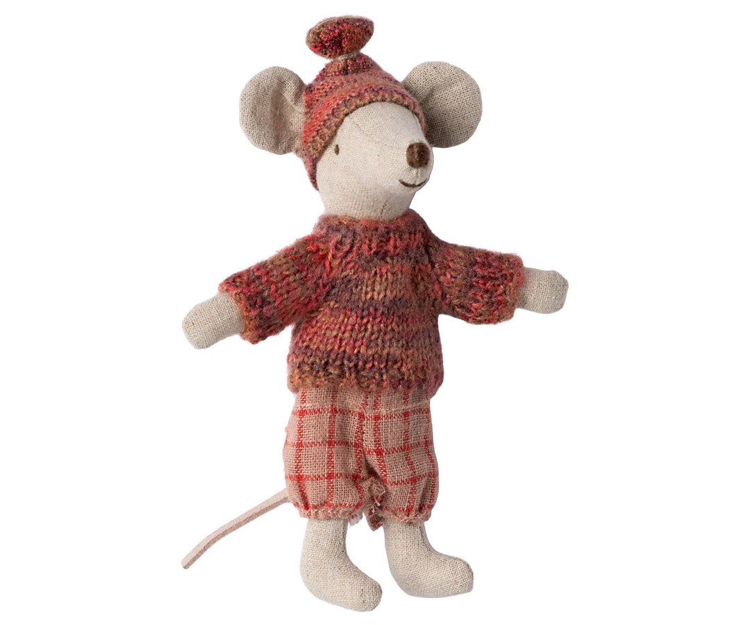 Winter Mouse with Ski Set, Big Sister - Rose by Maileg