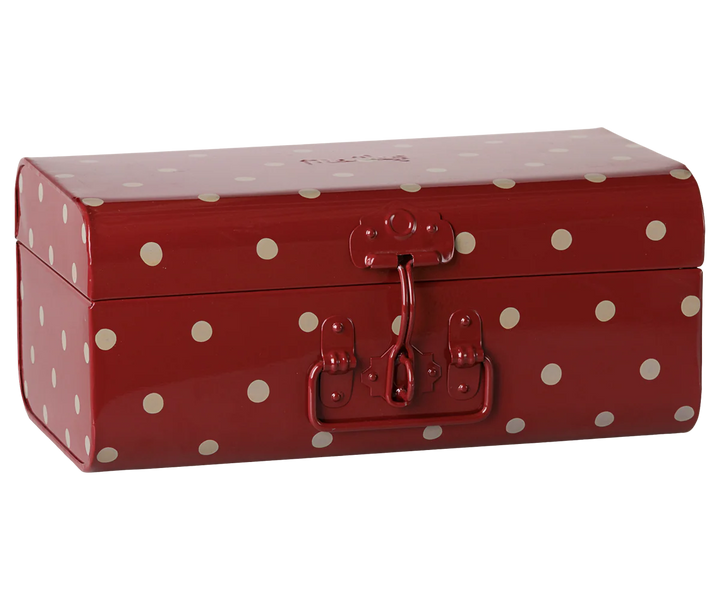 *Preorder* Maileg Storage Suitcase, Small - Dark Red w Tray (estimated arrival early November)