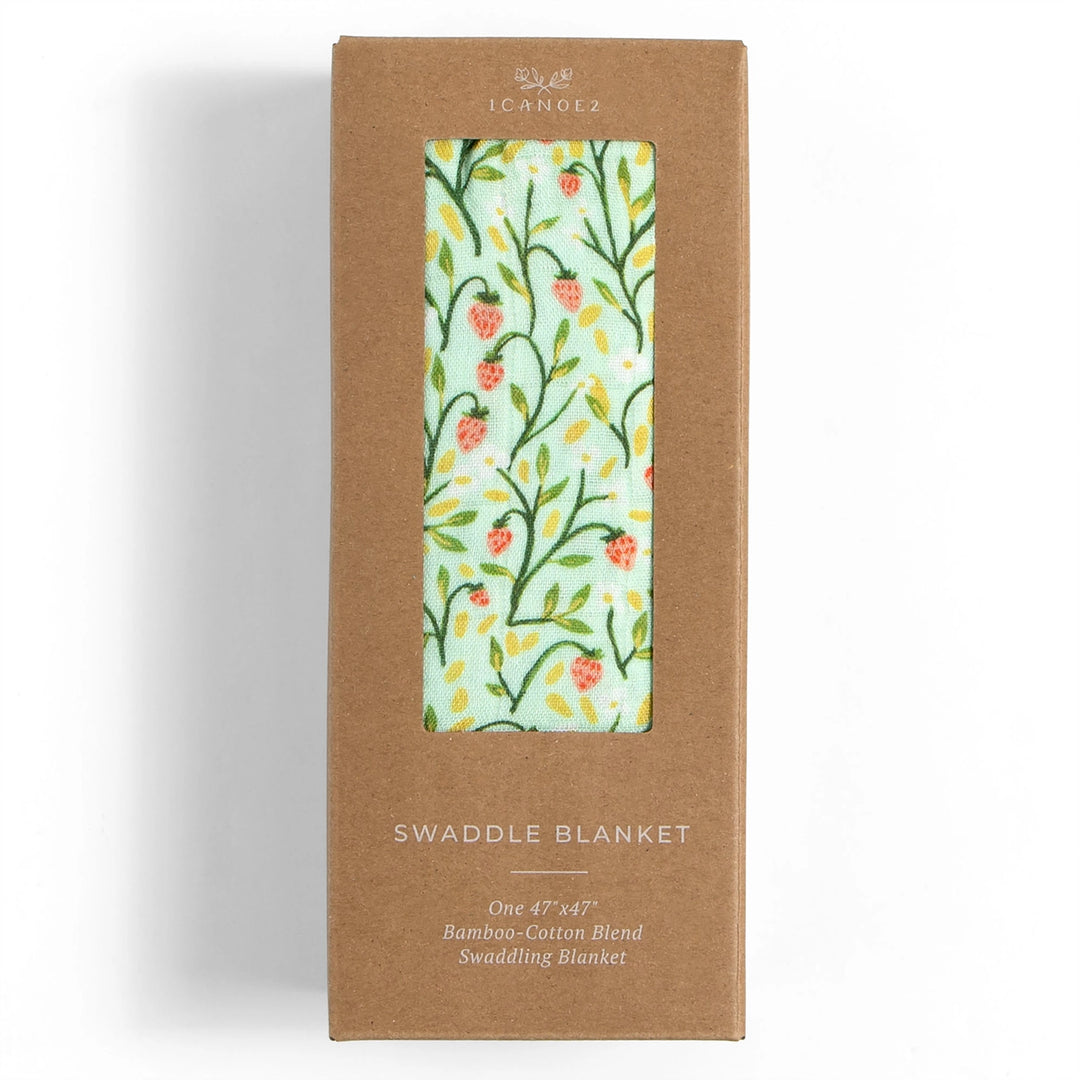 Strawberry Meadow Baby Swaddle