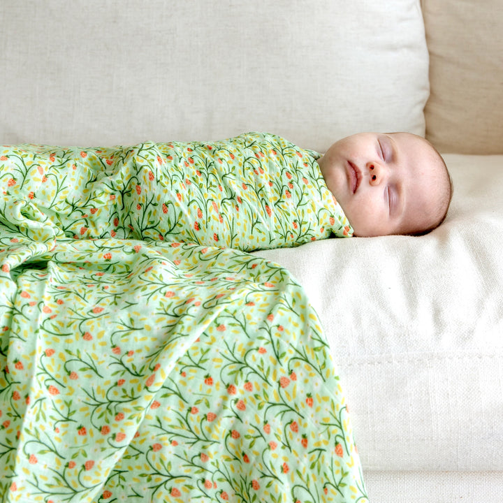 Strawberry Meadow Baby Swaddle