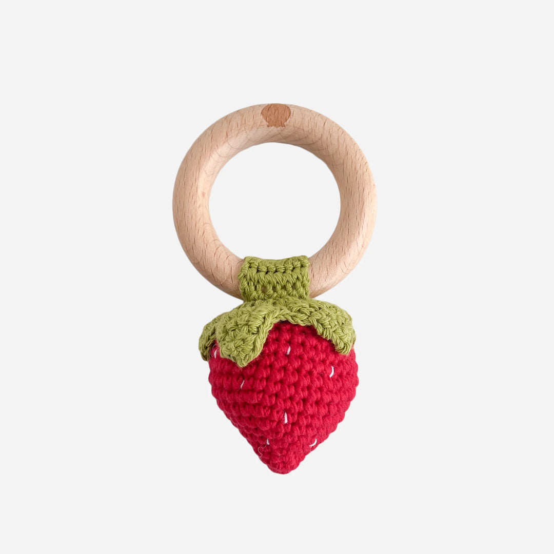 Strawberry Red Rattle Teether
