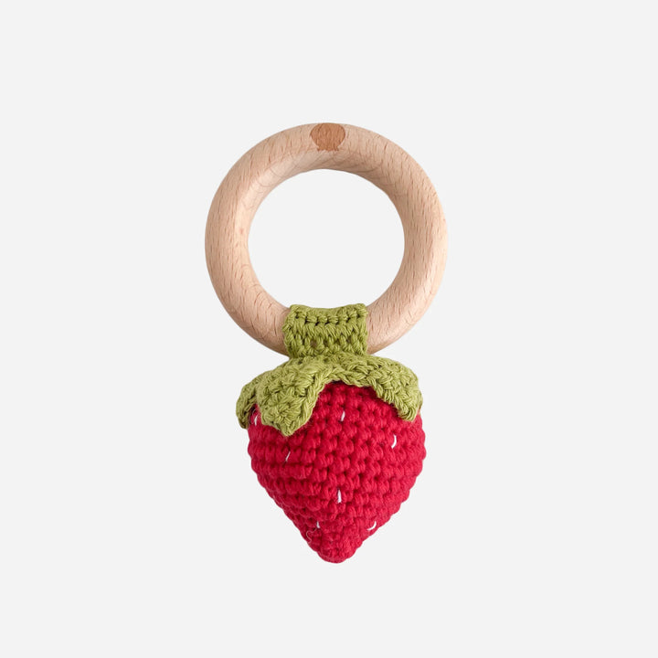 Strawberry Red Rattle Teether