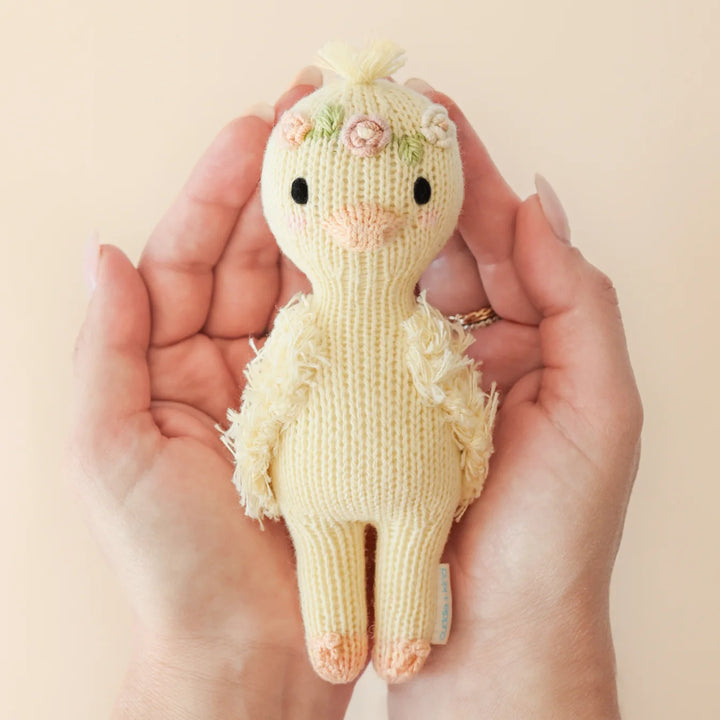 Tiny Flora the Duckling (mauve) by Cuddle+Kind: Handmade Dolls