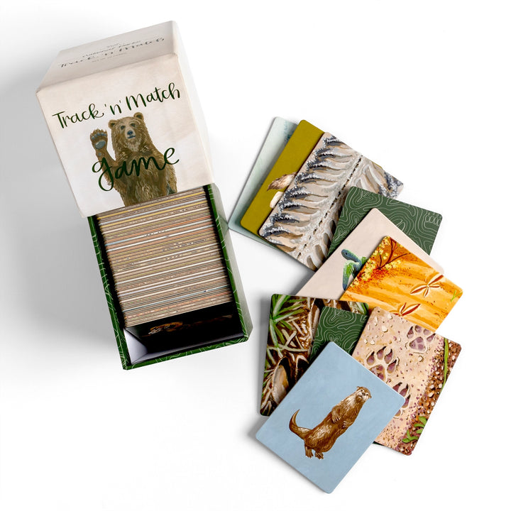 National Parks Animals &amp; Tracks Matching Card Game
