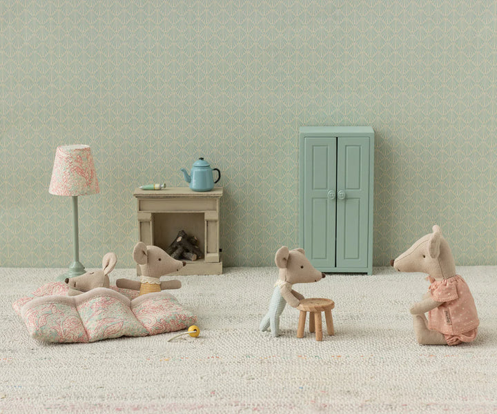 Triplets, Baby Mice in Matchbox - Checker by Maileg