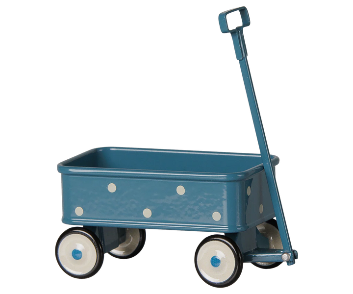 *Preorder* Maileg Wagon, Mouse - Blue (estimated arrival mid September)