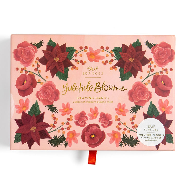 Yuletide Blooms Holiday Set of 2 Playing Card Decks