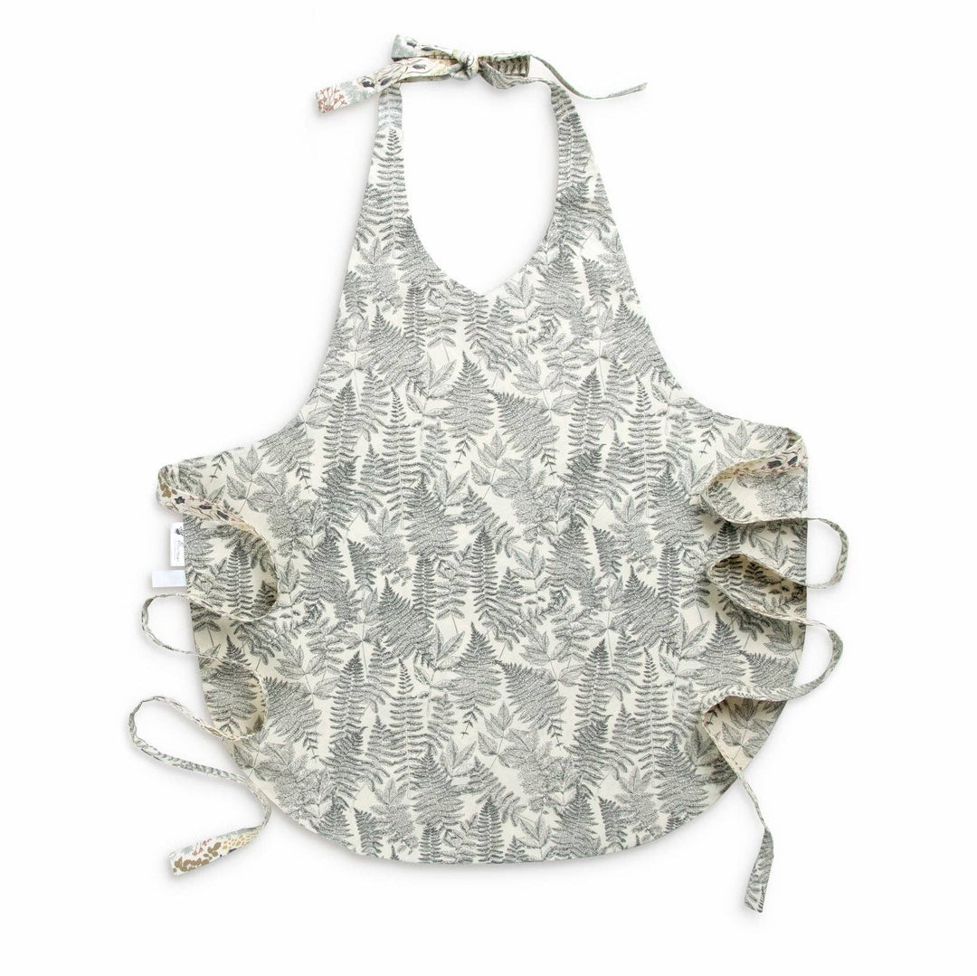 The Bonnie Apron | Reversible Fern &amp; Floral Full Apron