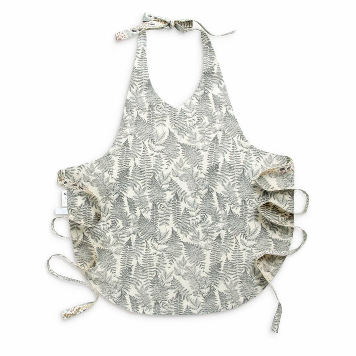 The Bonnie Apron | Reversible Fern &amp; Floral Full Apron