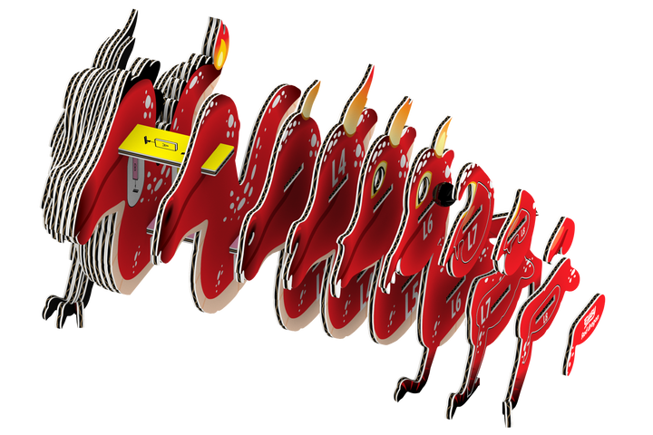 Red Dragon 3D Puzzle