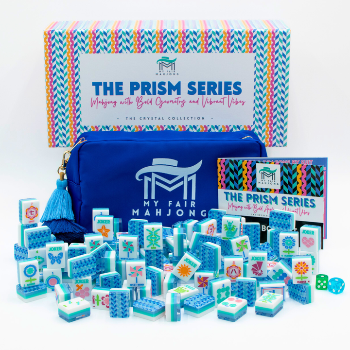 Prism Series Tile Set in Blue by My Fair Mahjong