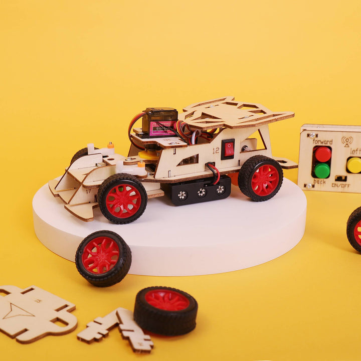 Steering Remote Controlled Car DIY Kit, STEM Toy