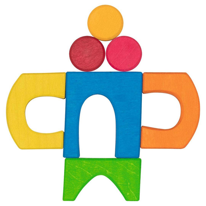 goki evolution Wooden Building Set – Morgana Color Village