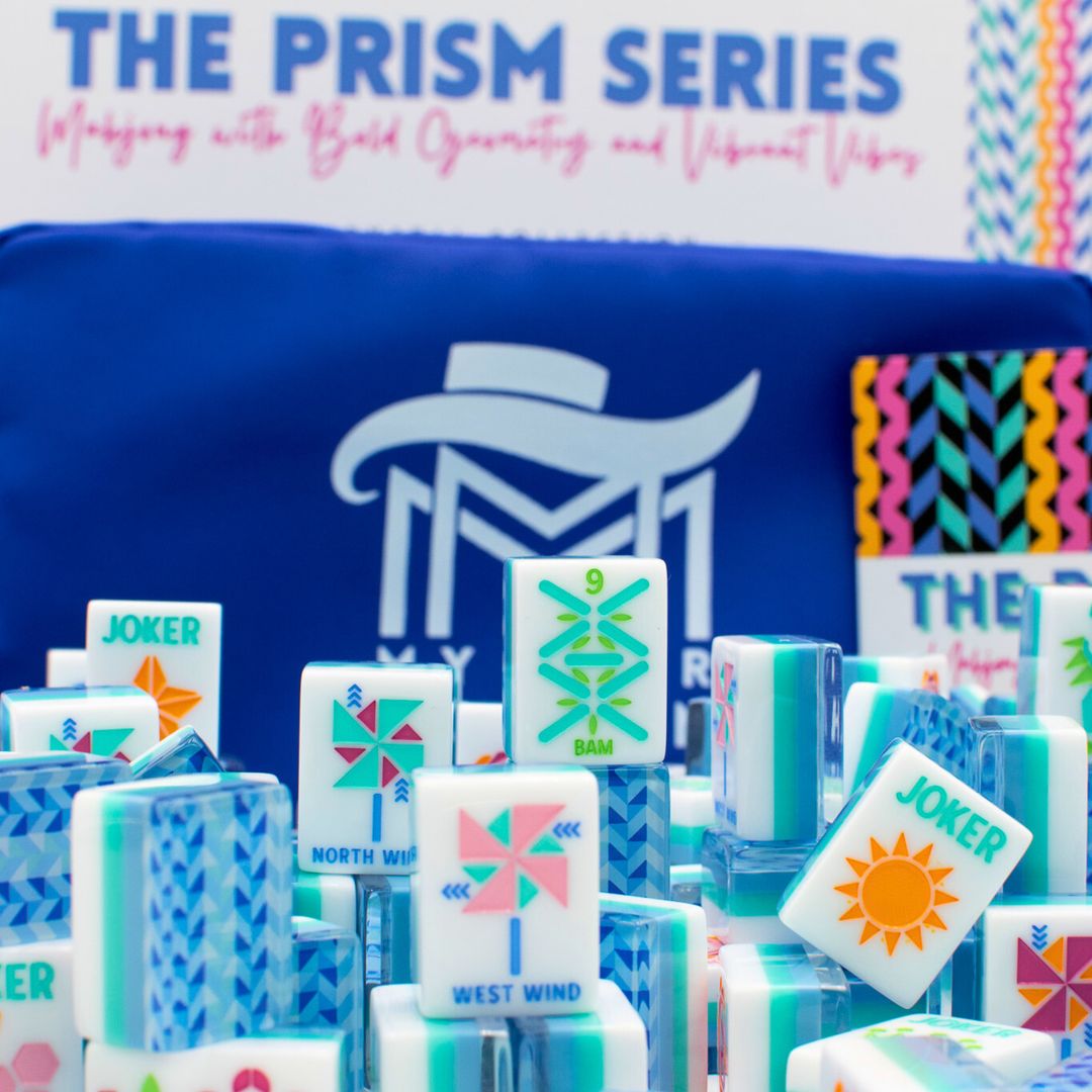 Prism Series Tile Set in Blue by My Fair Mahjong