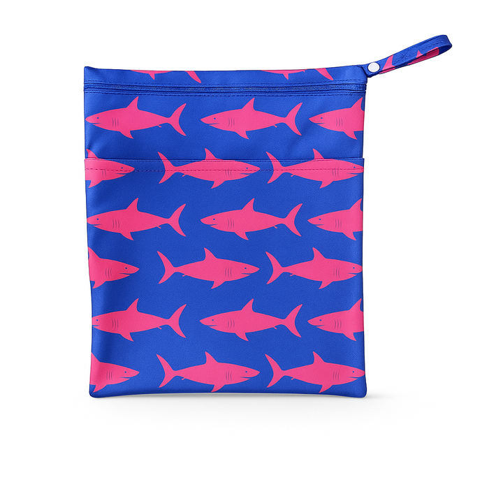 Pink Sharks Wet Bag