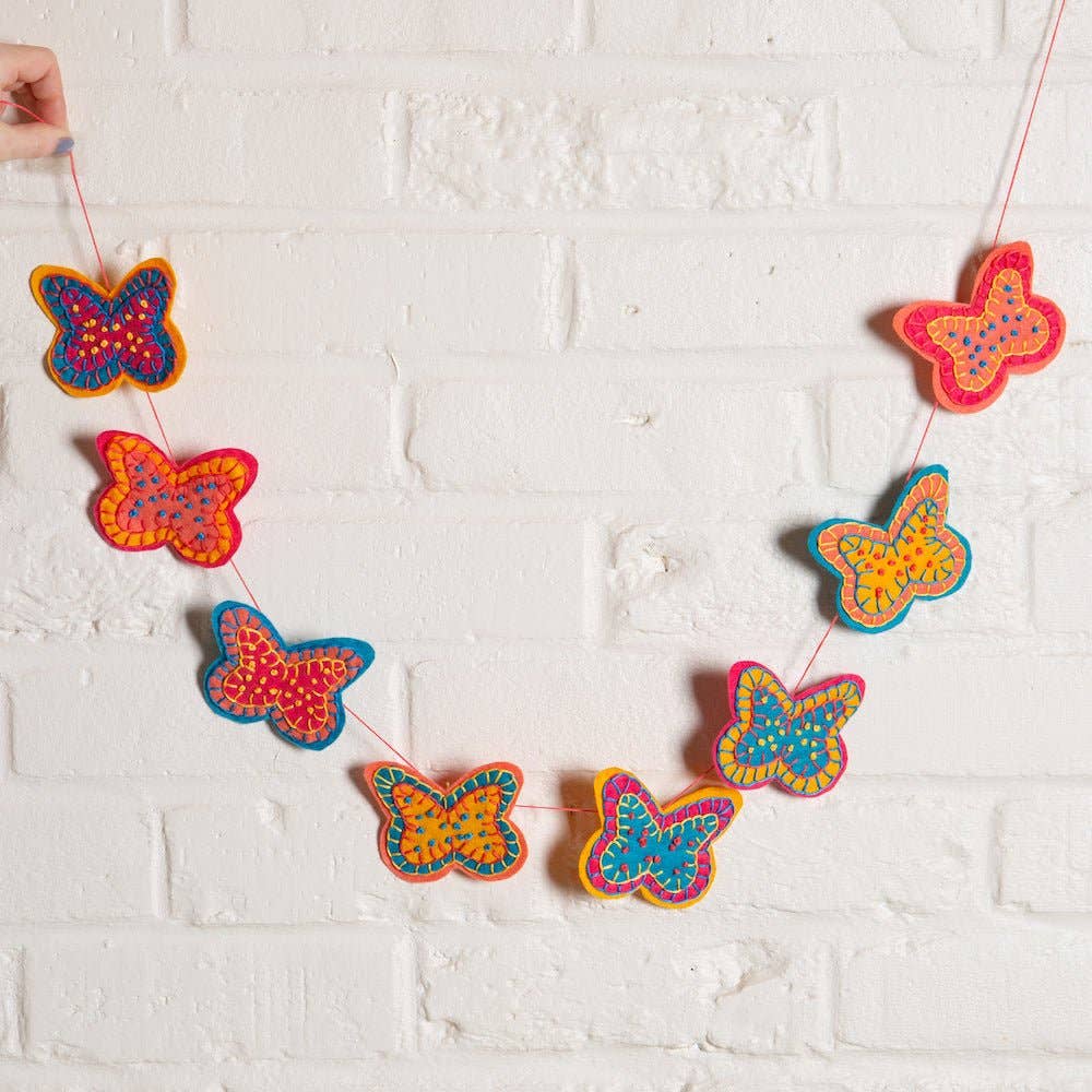 Garland Felt Craft Kit - 8 Butterflies