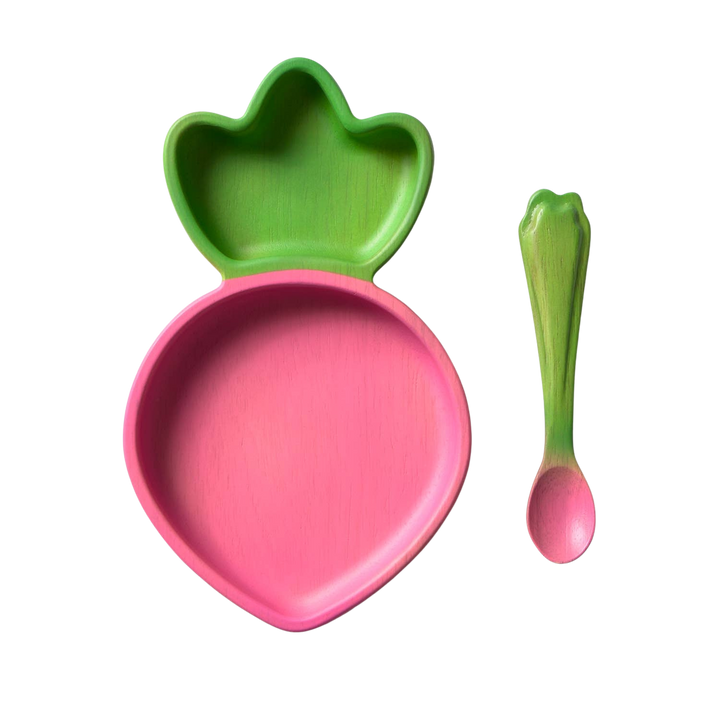 Ramona the Radish Plate & Spoon Set