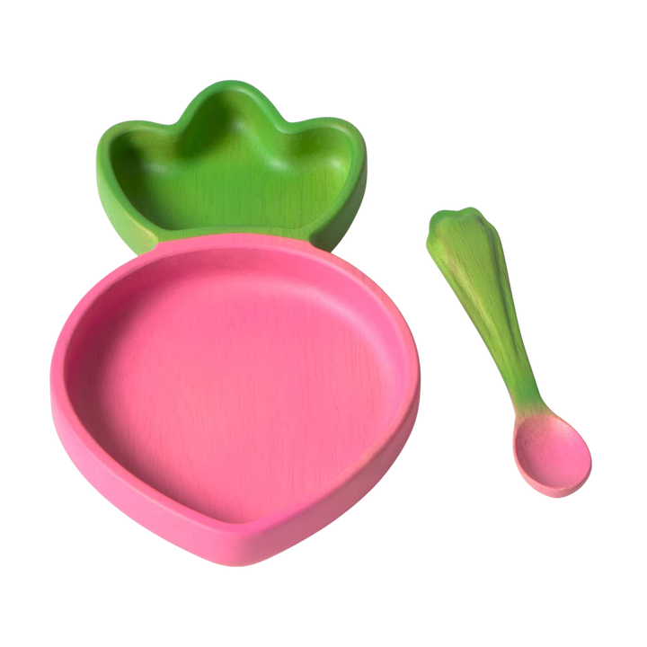 Ramona the Radish Plate & Spoon Set