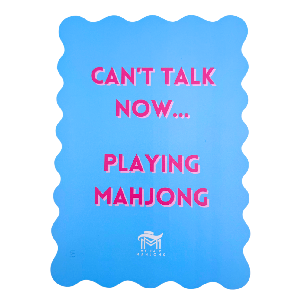 MAHJONG SHUFFLE CARD  |  Scalloped Edges &amp; Bright Colors